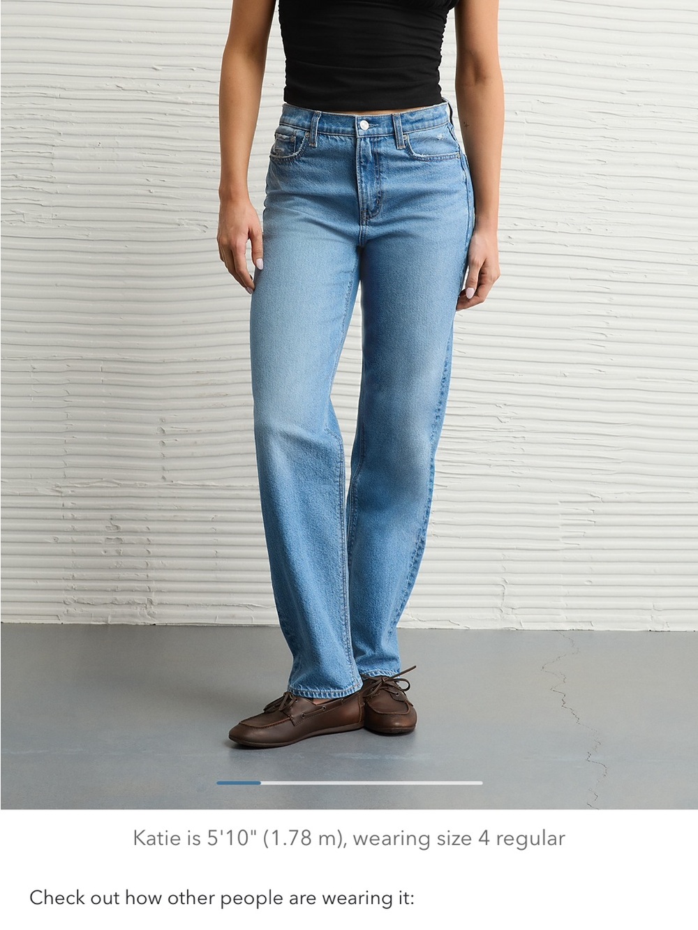 American Eagle Outfitters Light Blue High-Rise Straight Jeans